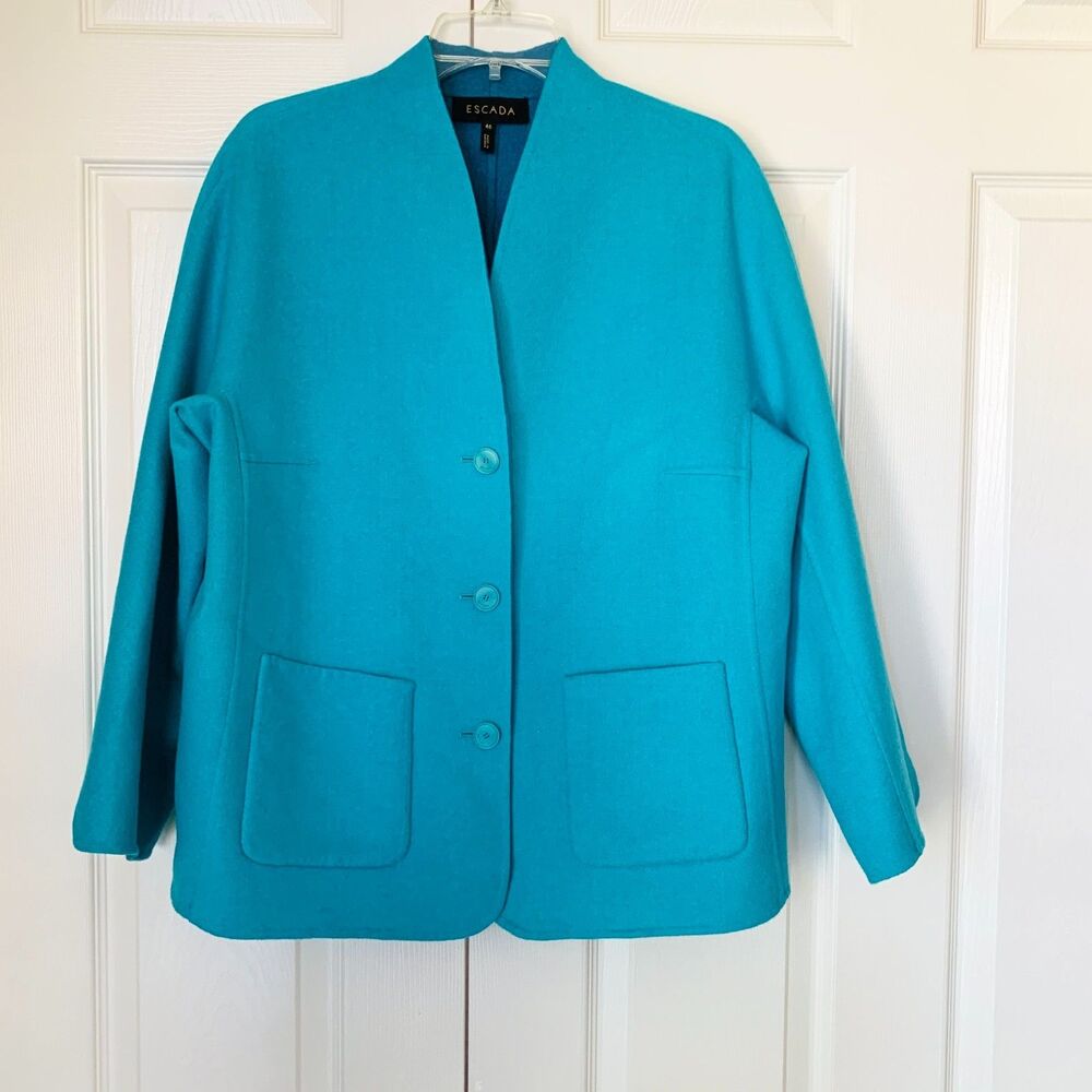 ESCADA Reversible Cashmere Blend Jacket Luxury Designer See Chart SZ 46